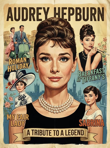 Audrey Hepburn — Golden Era Tributes poster art